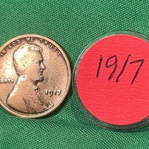 1917 Lincoln Wheat penny / Circulated / Uncertified / RARE!
